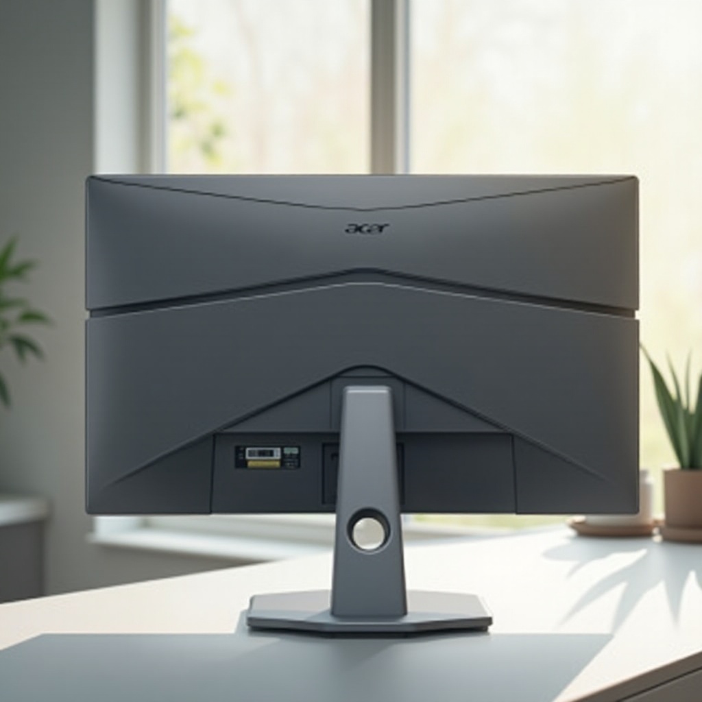 как да разглобя стойката на монитора acer