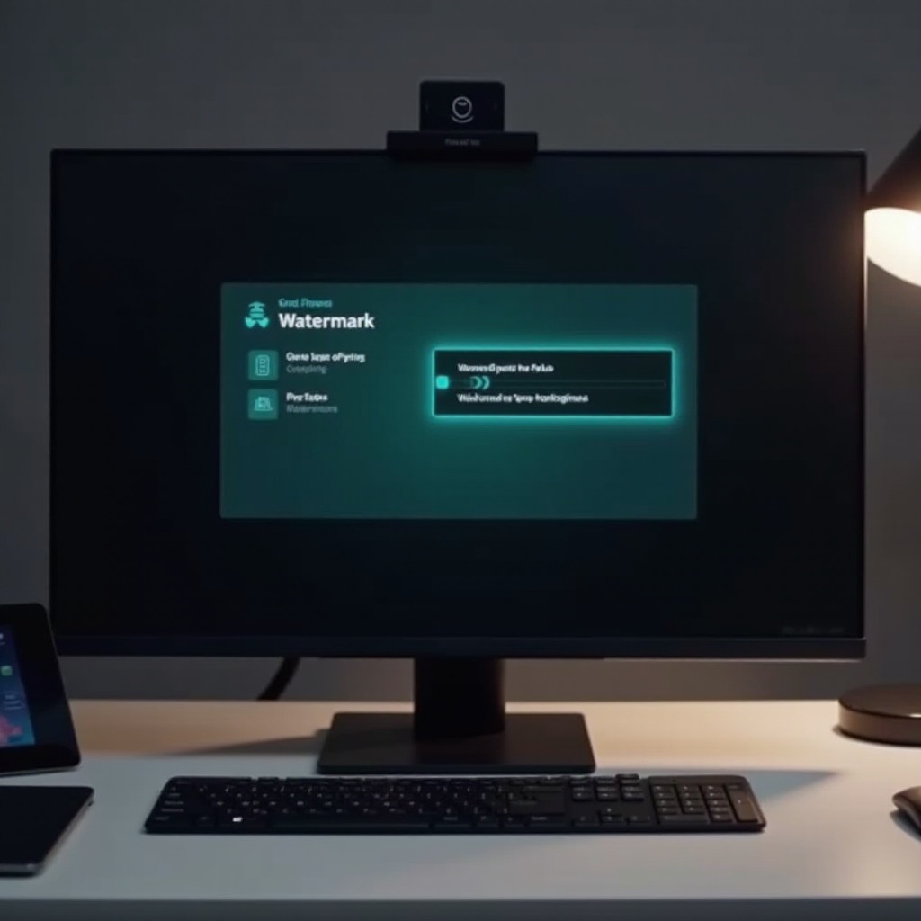 كيفيه إزالة العلامة المائية من كاميرا logitech g hub