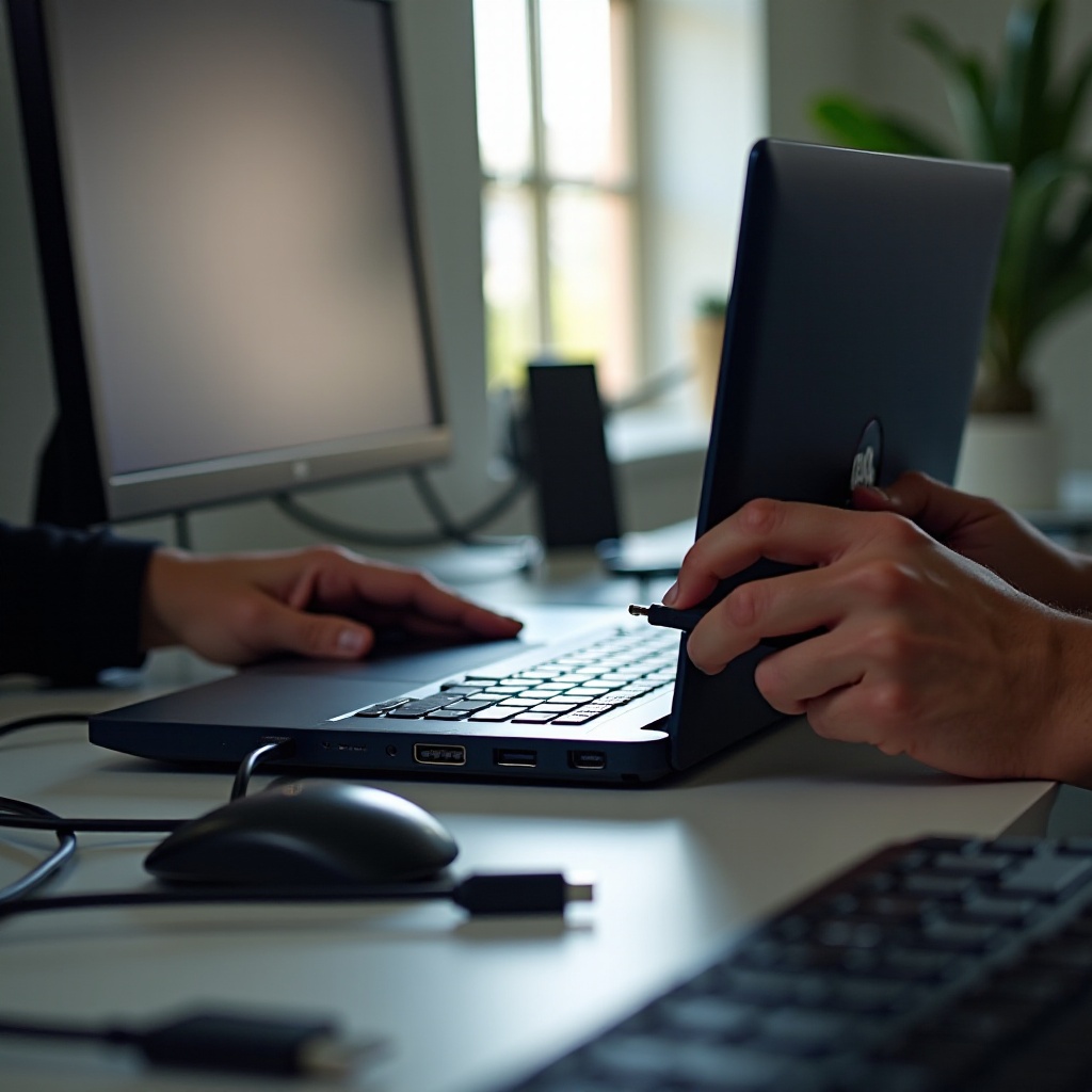 port USB-C na notebooku Dell se nepřipojuje k monitoru