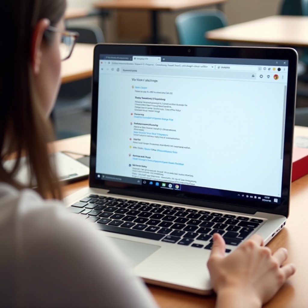 управляван Chromebook в защитения тестов браузър не може да конфигурира Wi-Fi