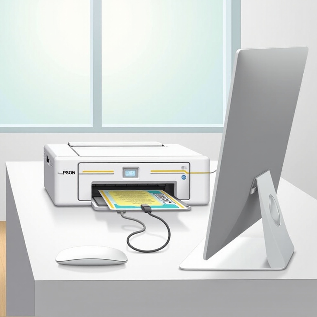 łączenie drukarki Epson z połączeniem sieciowym komputera