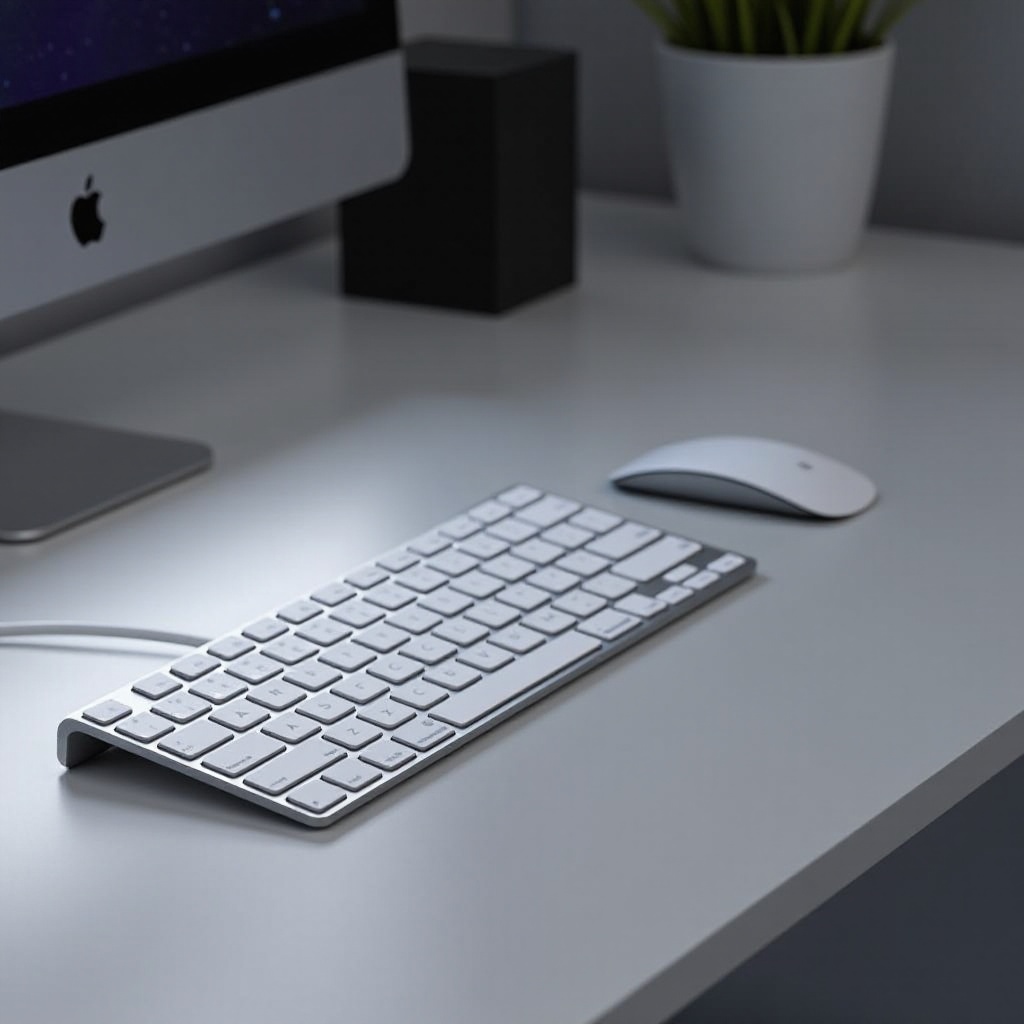لوحة مفاتيح وفأرة USB C لجهاز Mac