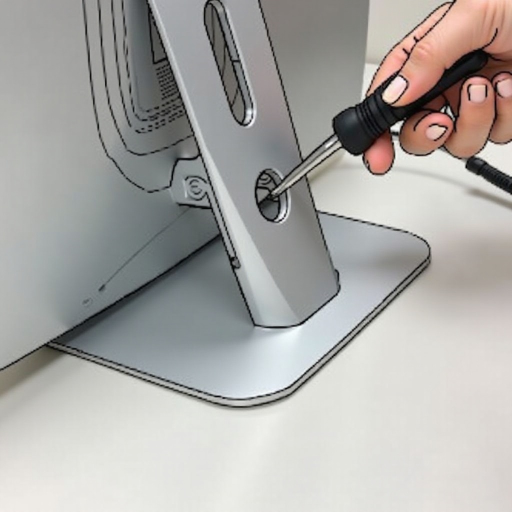 jak rozebrat stojan monitoru acer