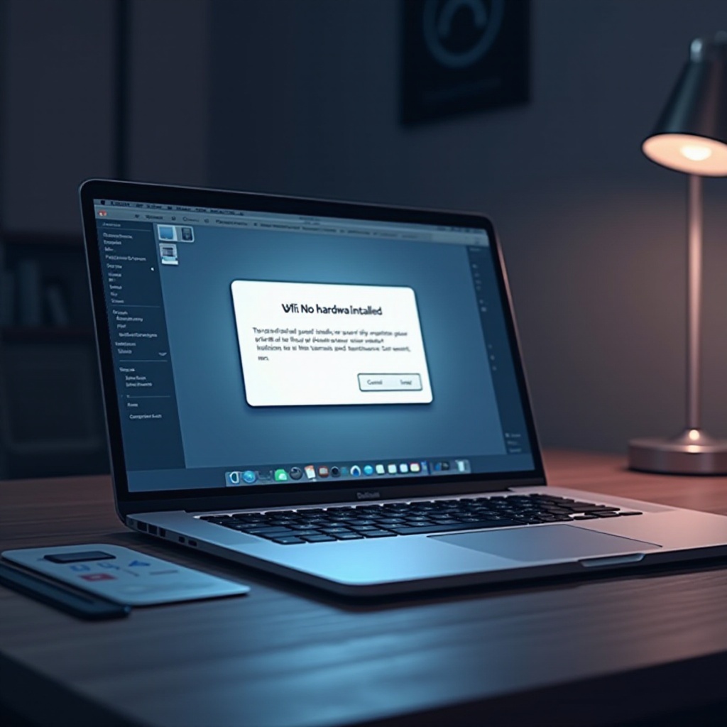 wifi macbook няма инсталиран хардуер