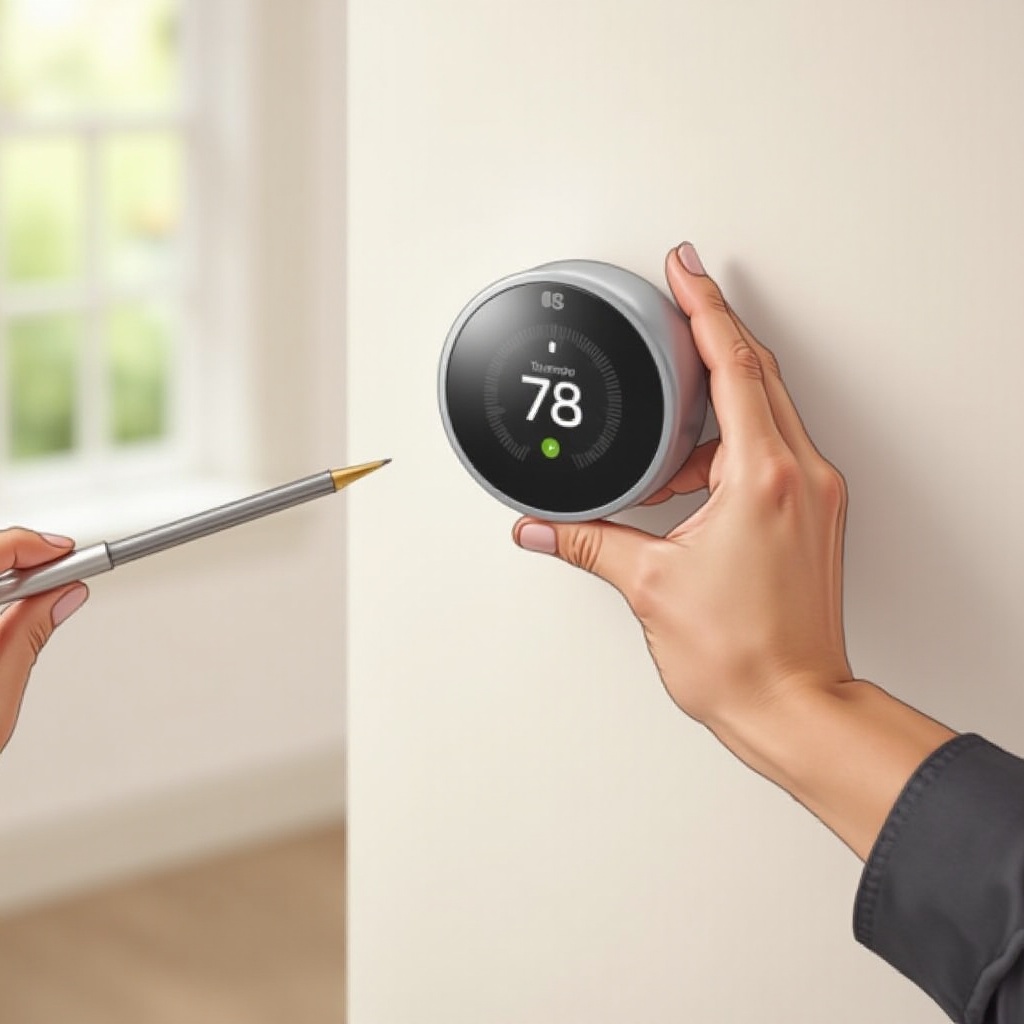 jak zdjąć termostat Nest ze ściany