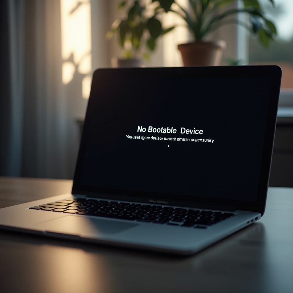 laptop no bootable device