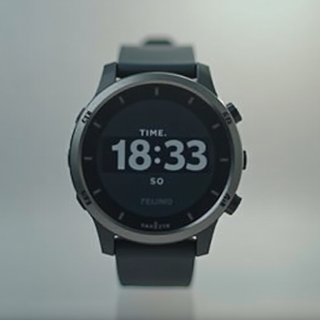 ضبط الوقت على ساعة Garmin