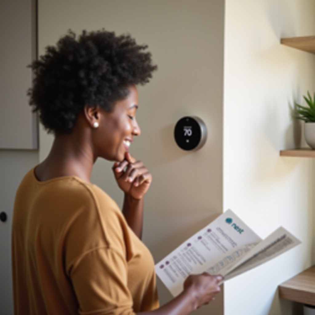 как снять термостат Nest со стены