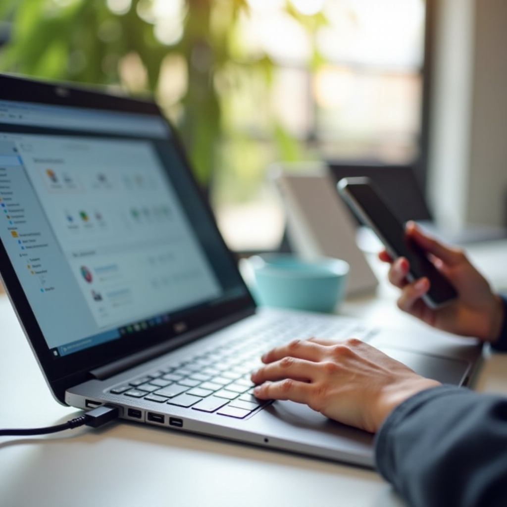 uwolnij miejsce na androidzie używając mojego laptopa