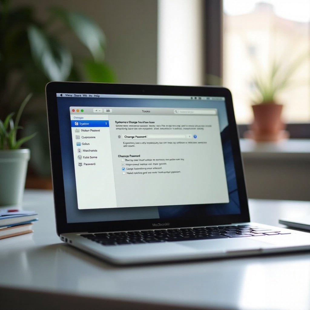 jak změnit heslo na MacBooku Air