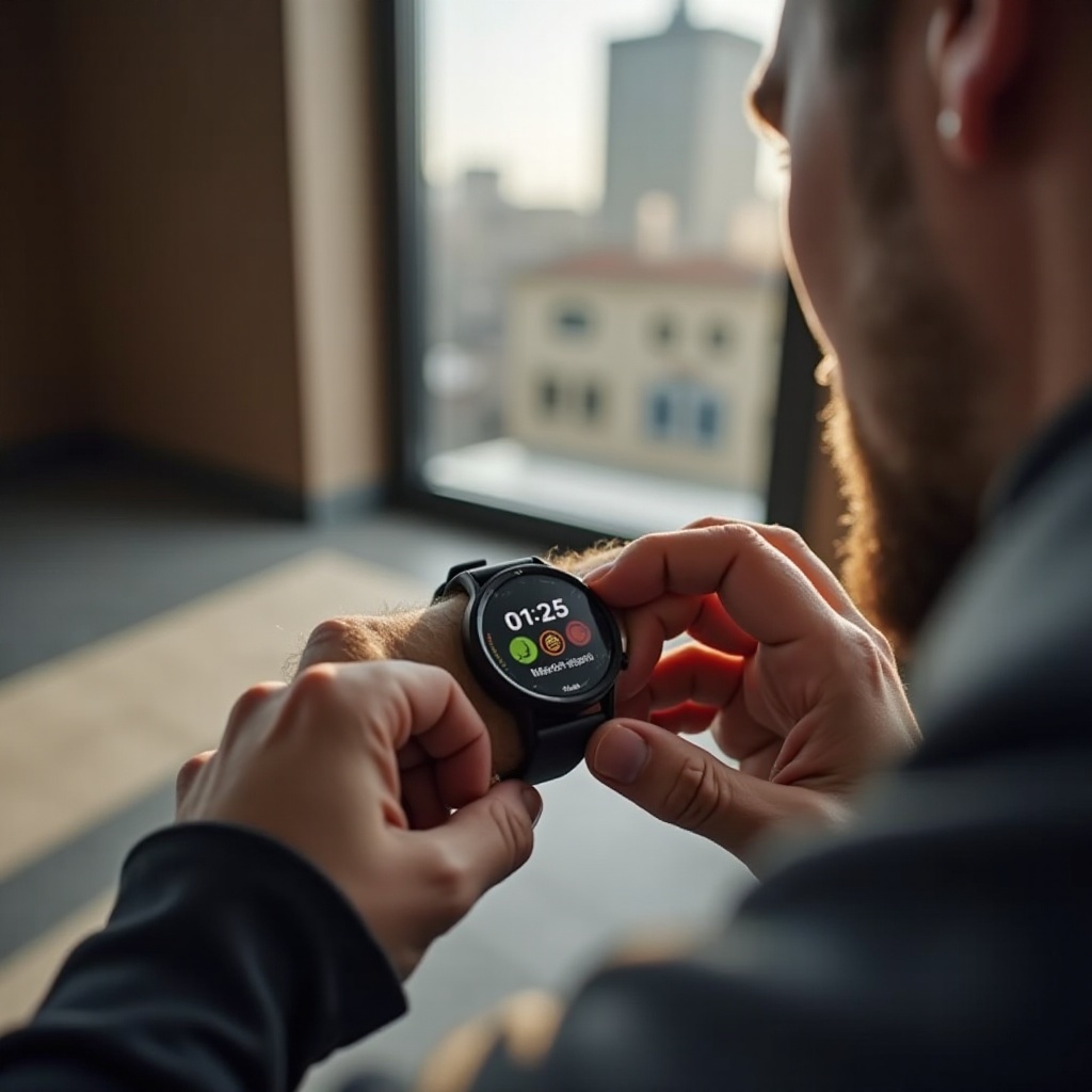 подесите време на Garmin сату