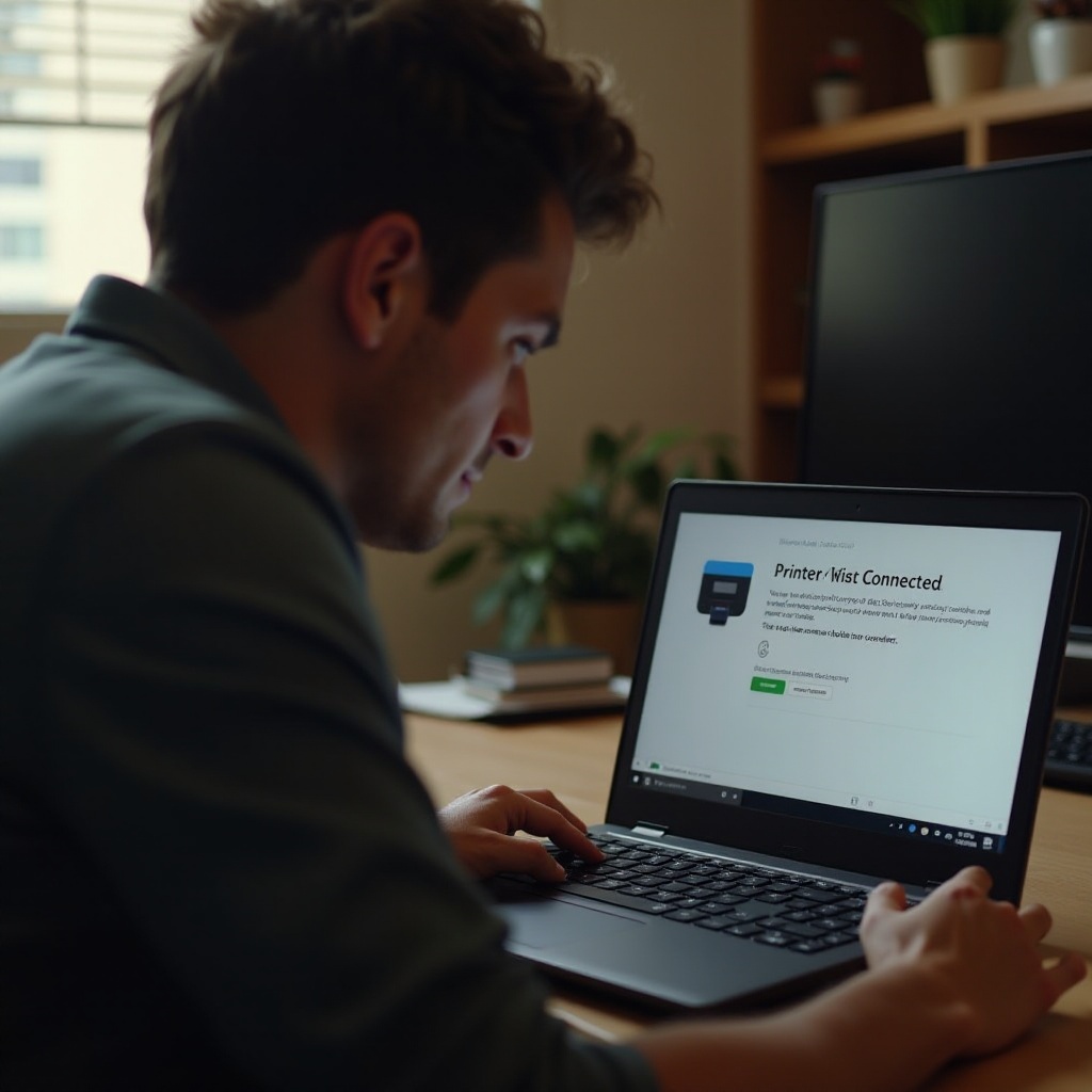 chromebook states printer is not connected