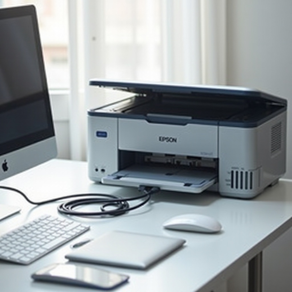 conecting a epson printer computer network connection