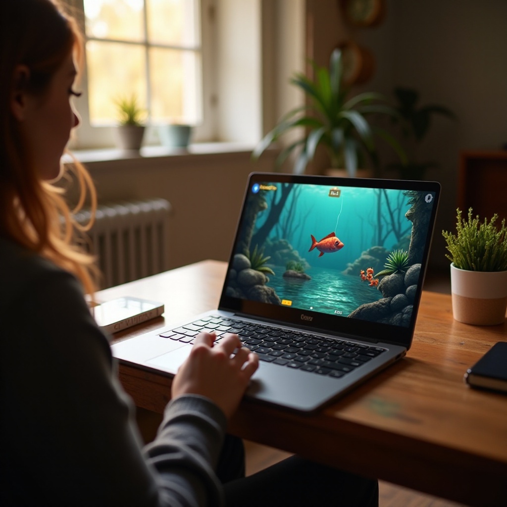 можеш ли да играеш webfishing на chromebook