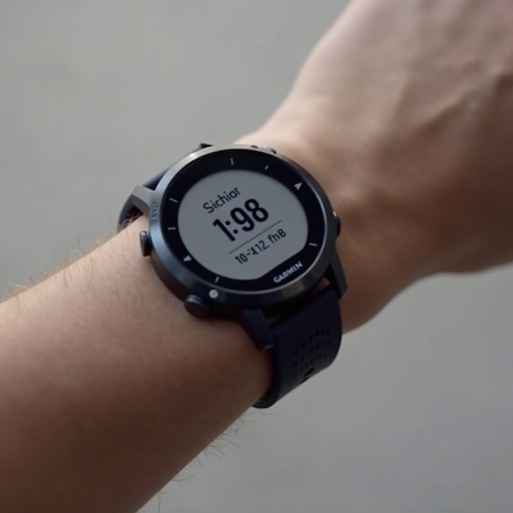 ustaw czas na zegarku Garmin