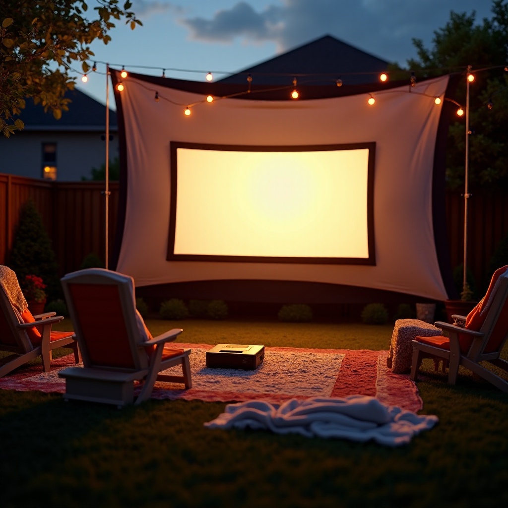 best material for outdoor movie screen