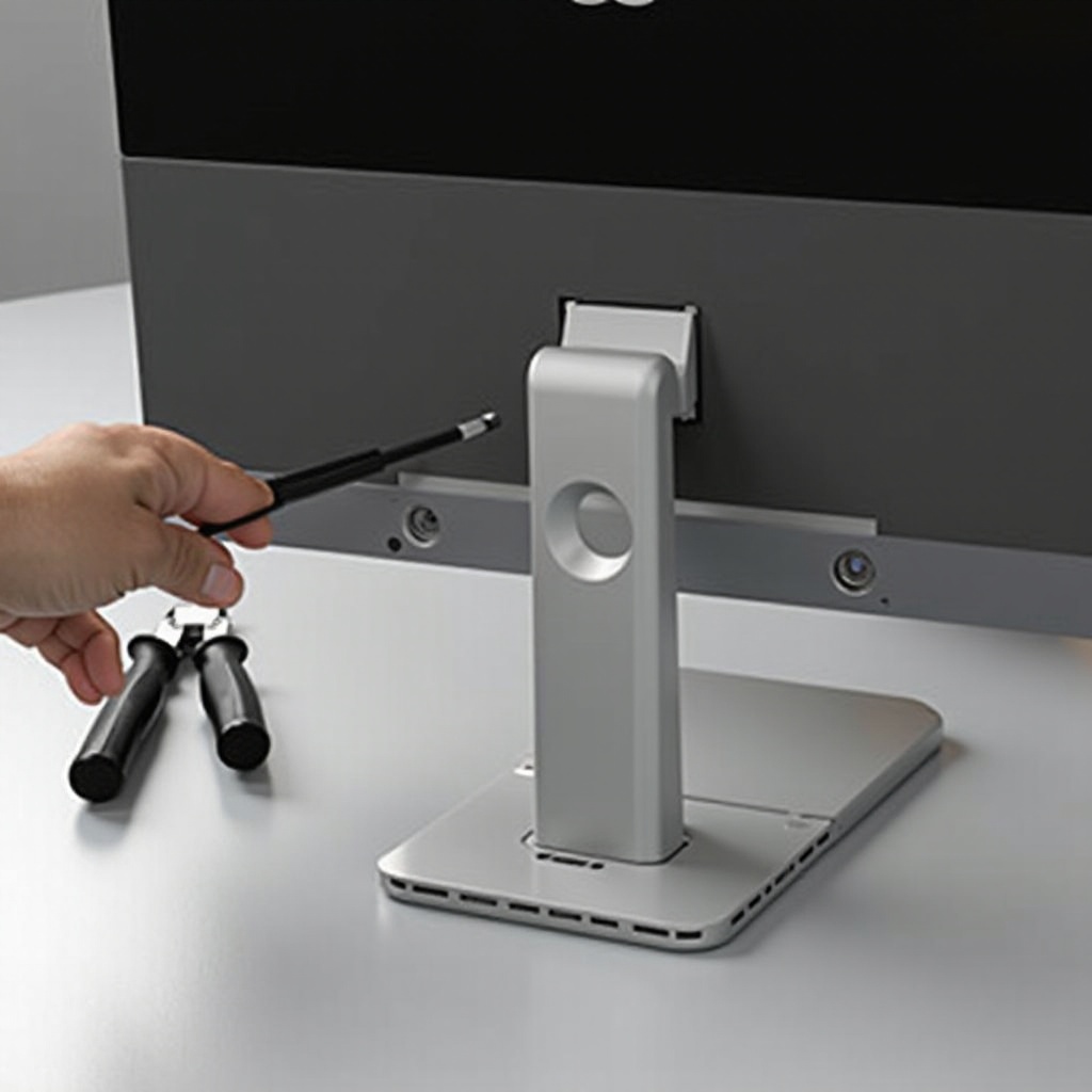 jak zdemontować stojak monitora acer