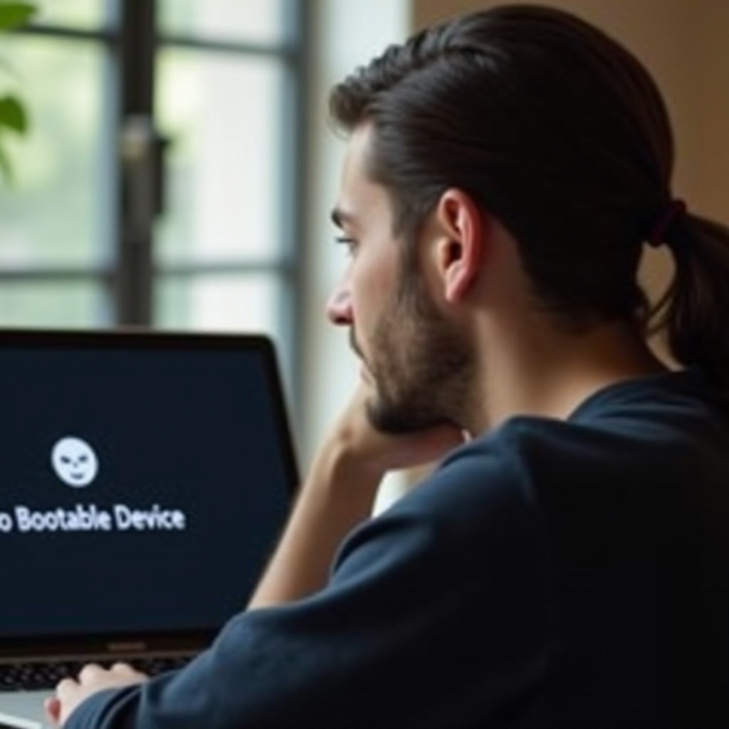 notebook žádné spouštěcí zařízení