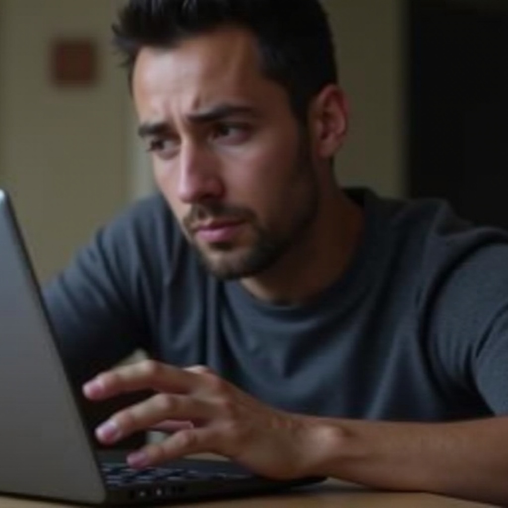 Chrome sare în sus și în jos când scrii pe laptop