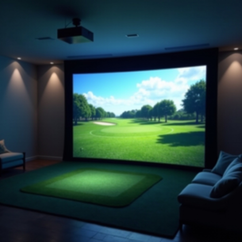 best short throw projector for golf simulator