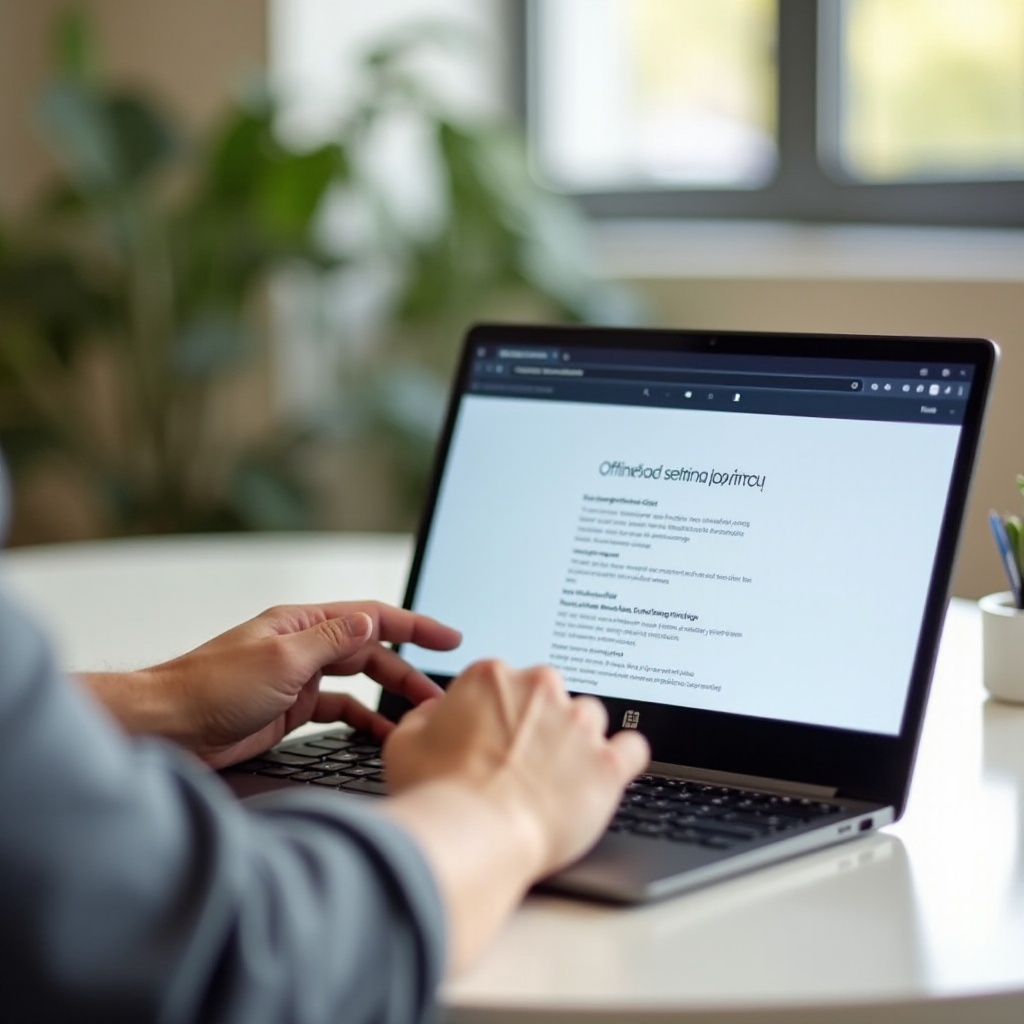 как впервые загрузить Chromebook без интернета