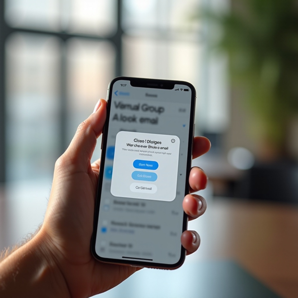 إنشاء بريد إلكتروني جماعي على iPhone