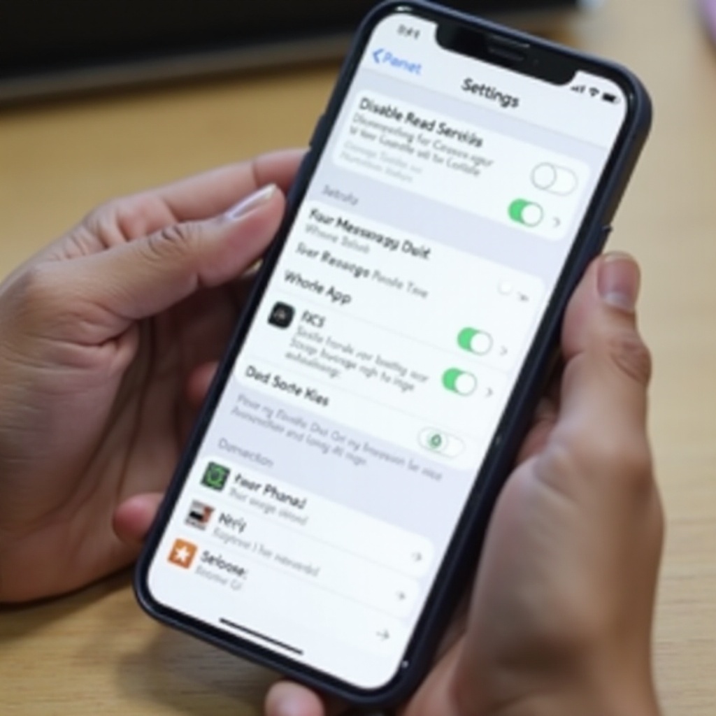 rcs выключить уведомления о прочтении на iPhone
