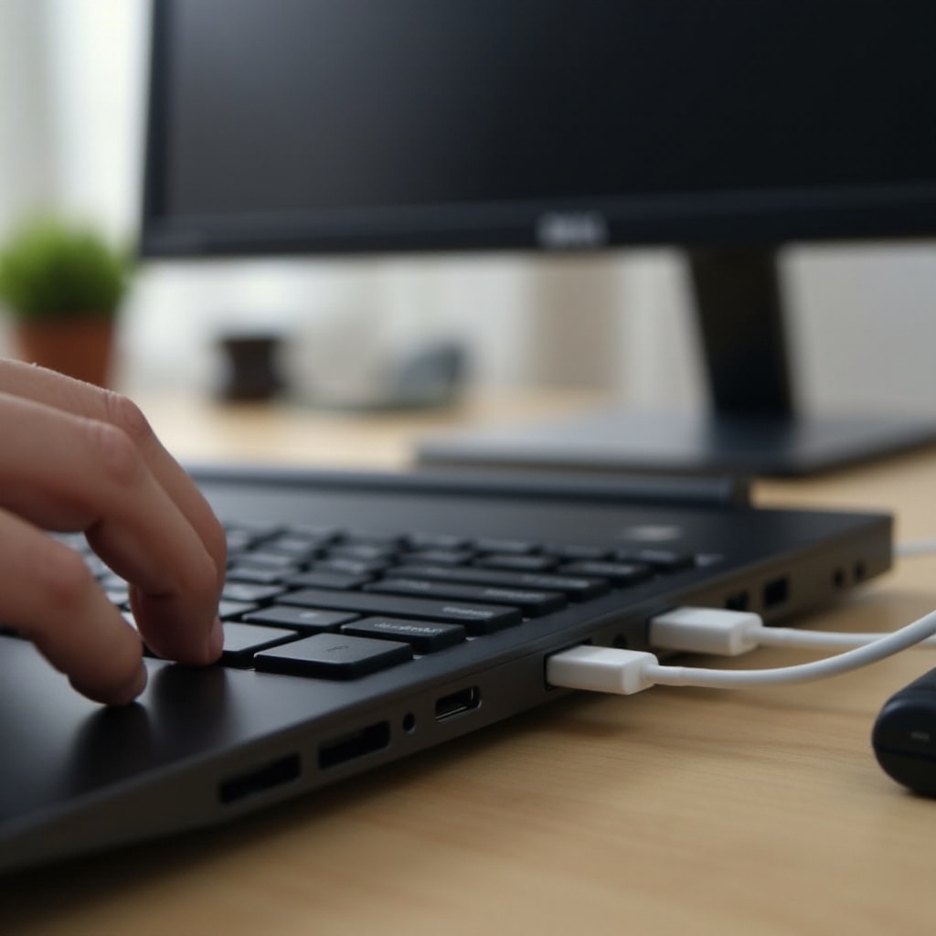 port USB-C na notebooku Dell se nepřipojuje k monitoru