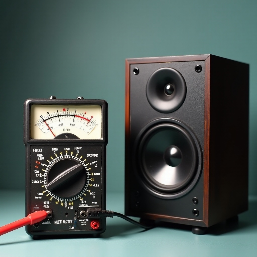 testează difuzorul cu multimetru