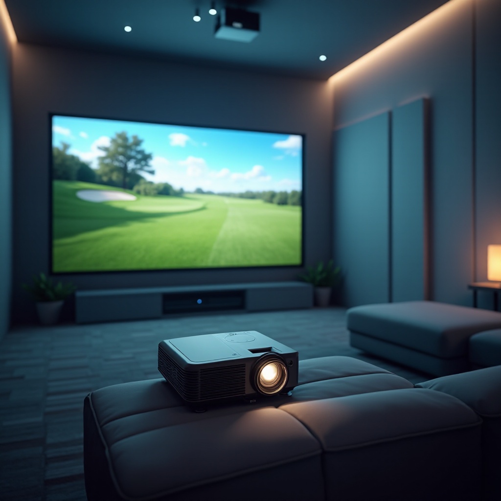 best short throw projector for golf simulator